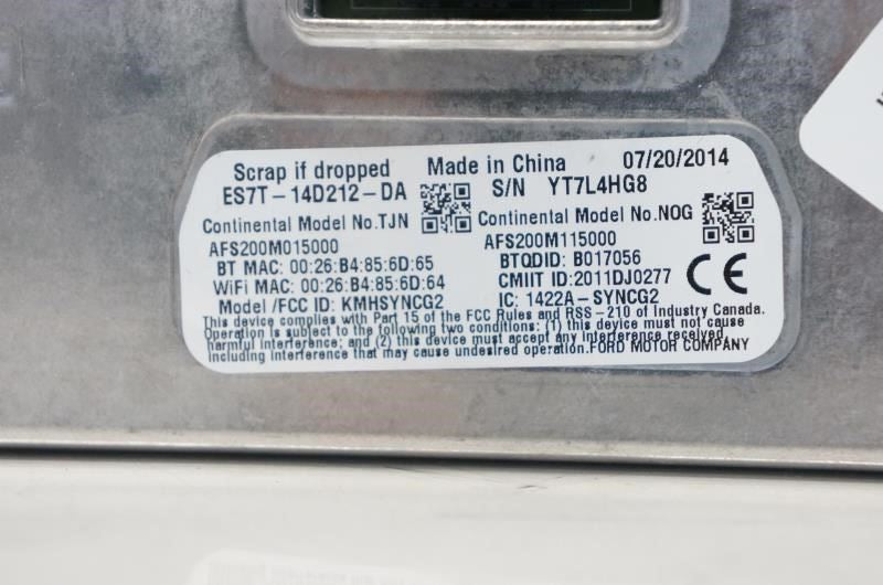 15-16 Lincoln MKC LS 2.3L AWD Voice Recognition Communication APIM SYNC 2 Module2