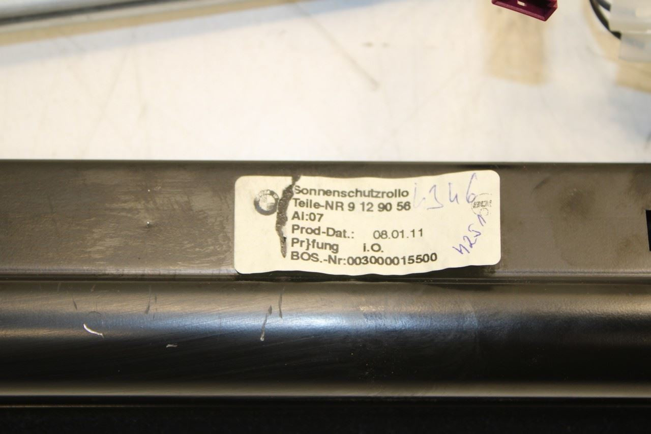 2010-2015 BMW 750Li xDrive Rear Window Sun Shade Roller Blind w/ Covering Caps - Alshned Auto Parts