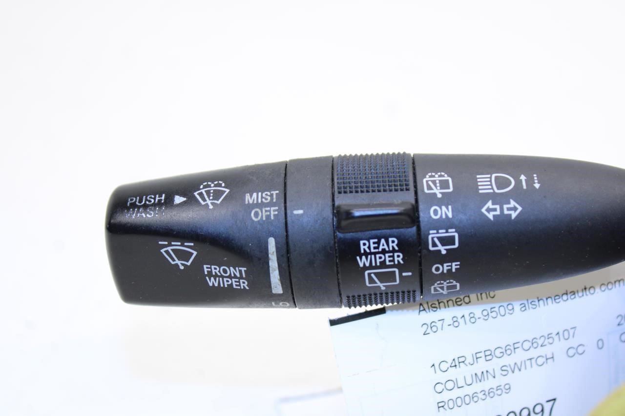 2014-15 Jeep Grand Cherokee Steering Column Turn Signal Wiper Switch 1NJ75DX9AC - Alshned Auto Parts