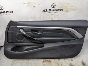 2017-2020 BMW 430i xDrive FR RH Door Trim Panel Black Leather 51417389504 OEM