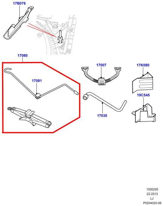2002-12 Land Rover Range Rover HSE 5.0L Scissor Lifting Jack and Lever LR029584 - Alshned Auto Parts