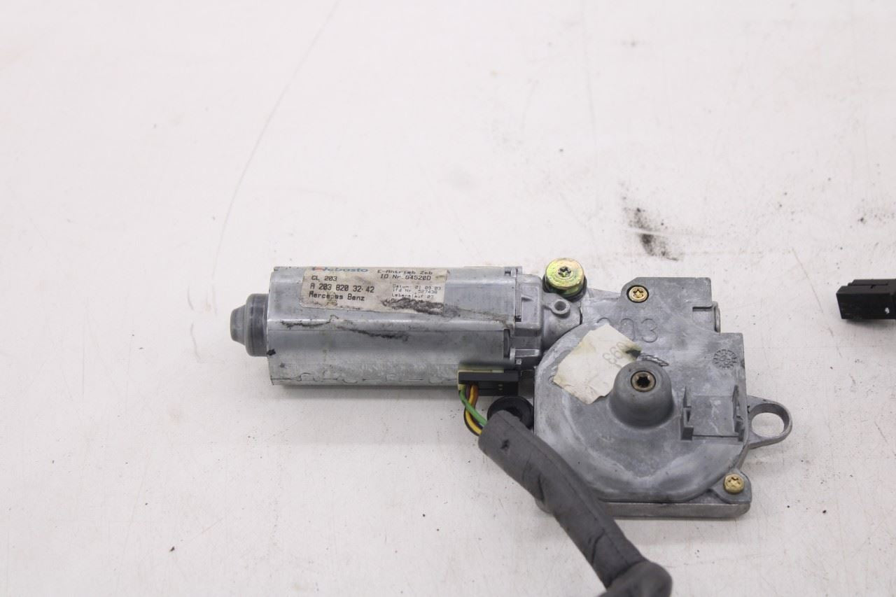 2003-06 Mercedes-Benz E500 Upper Roof Power Sliding Glass Sunroof Motor Set of 29