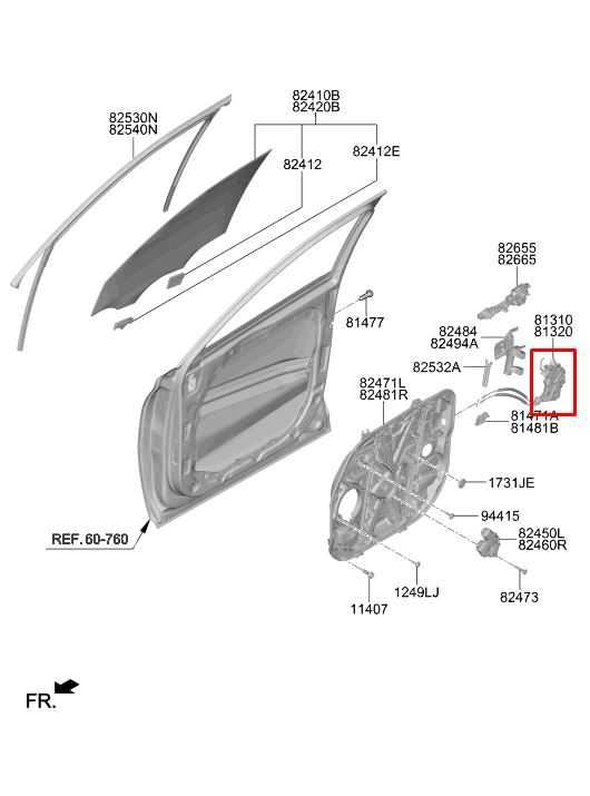 2020-2022 Hyundai Palisade Limited AWD Front Left Side Door Lock Latch Actuator - Alshned Auto Parts