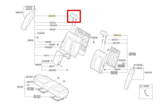 2011-2013 Kia Optima Rear Right and Left Side Seat Headrest 89700-2T060AL9 OEM - Alshned Auto Parts