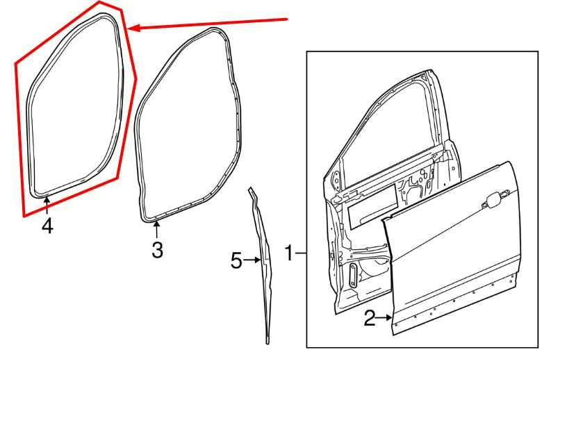 2017-2023 GMC Acadia SLT-1 Front Right Door Weatherstrip On Body 84748162 OEM - Alshned Auto Parts