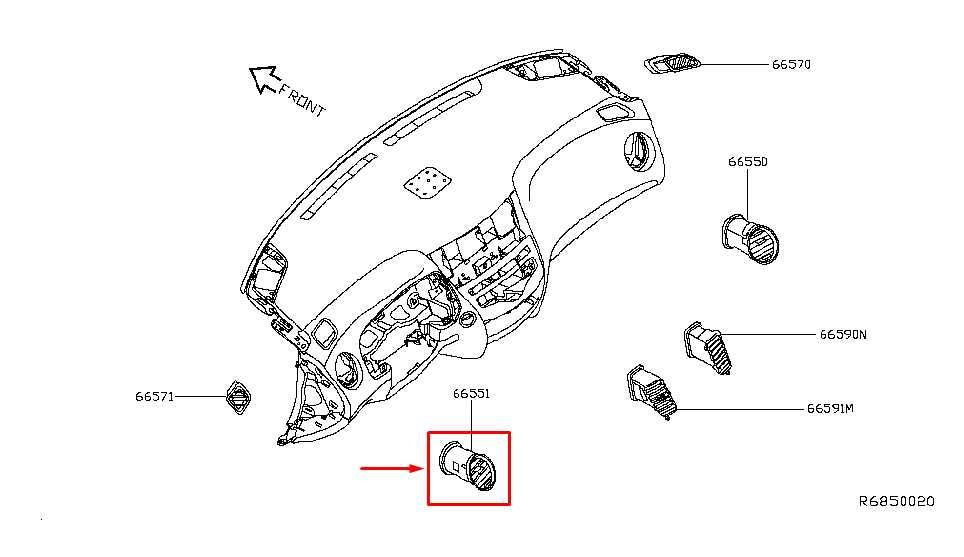 2014-2020 Infiniti QX60 Front Left Side Dash Outer Air Vent Grille 68761-3JA0B - Alshned Auto Parts