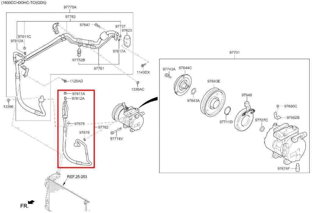 2011-17 Hyundai Veloster Turbo 1.6L FWD AC Conditioning Discharge Hose Tube Pipe - Alshned Auto Parts