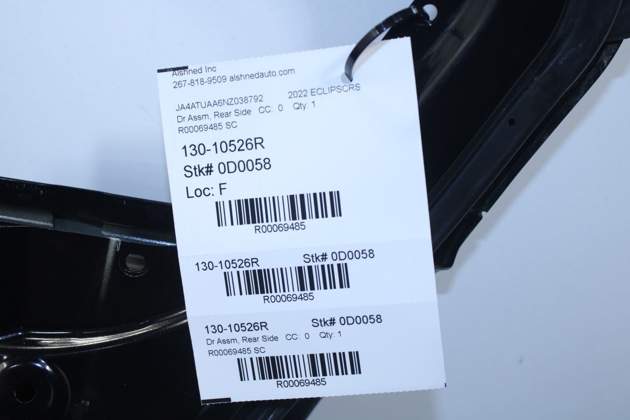 2018-25 Mitsubishi Eclipse Cross ES Rear Right Side Door Shell Panel 82100W170P - Alshned Auto Parts