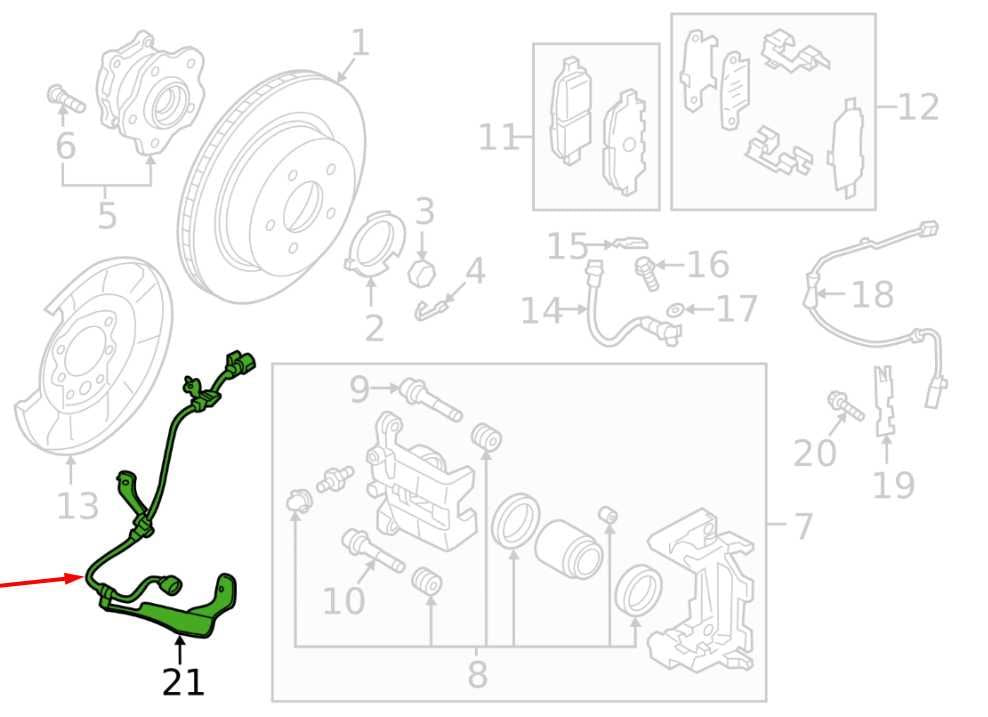 2019-25 Infiniti QX50 ESSENTIAL AWD Rear Right Parking Brake Cable Wire Harness - Alshned Auto Parts