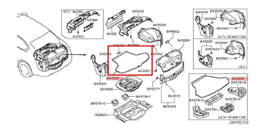 2014-23 Infiniti Q50 Rear Trunk Floor Cargo Area Carpet Cover Liner 84902-4GA0A - Alshned Auto Parts