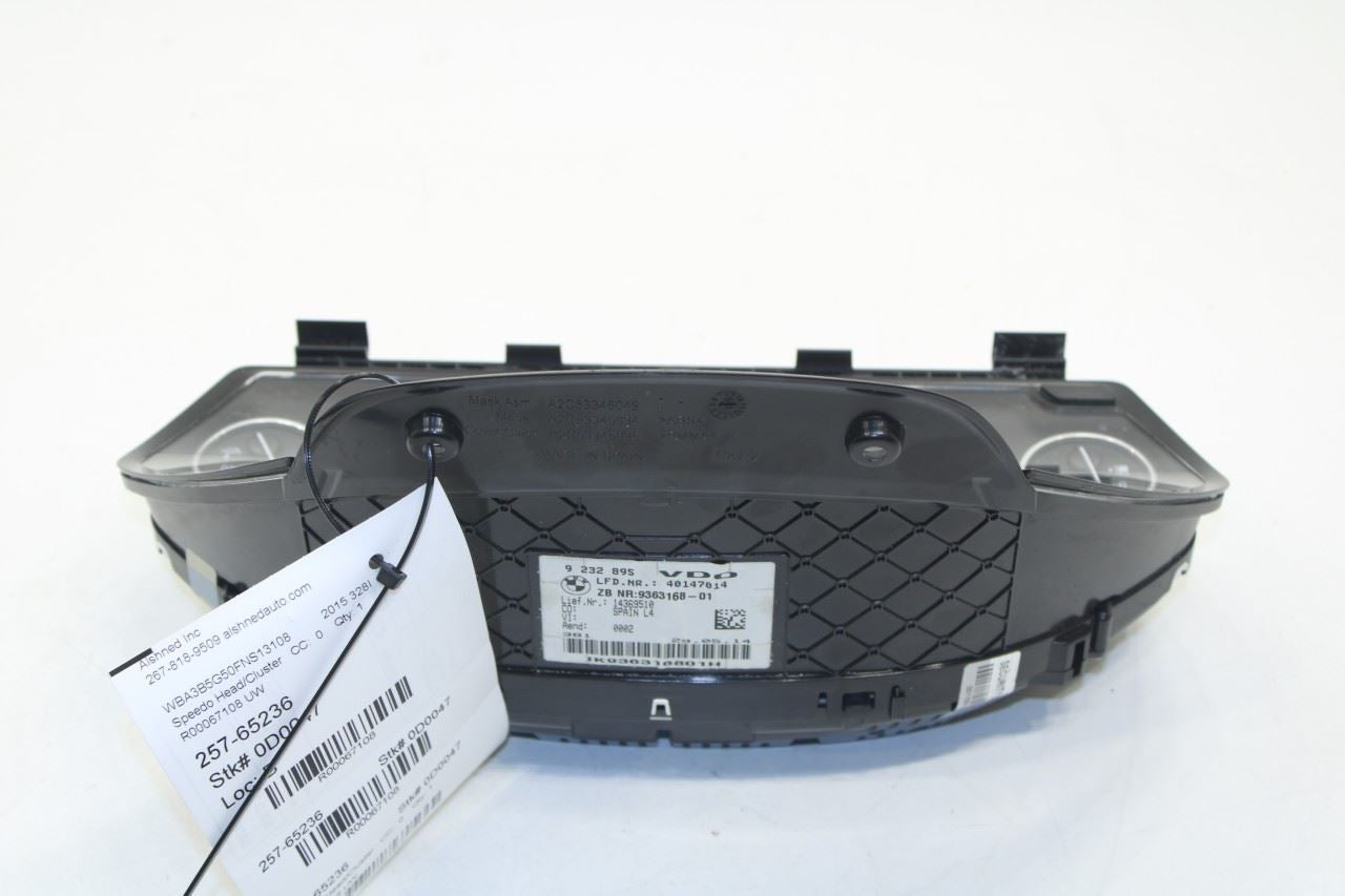 13-16 BMW 328i xDrive SULEV AWD Speedometer Gauge Instrument Cluster 99K Mileage - Alshned Auto Parts