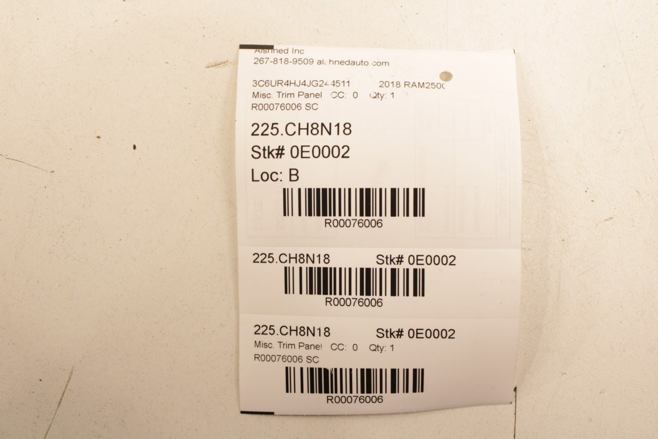 13-18 RAM 2500 Tradesman Front Right Seat Outboard Shield Panel 5MZ88DX9AA *ReaD - Alshned Auto Parts