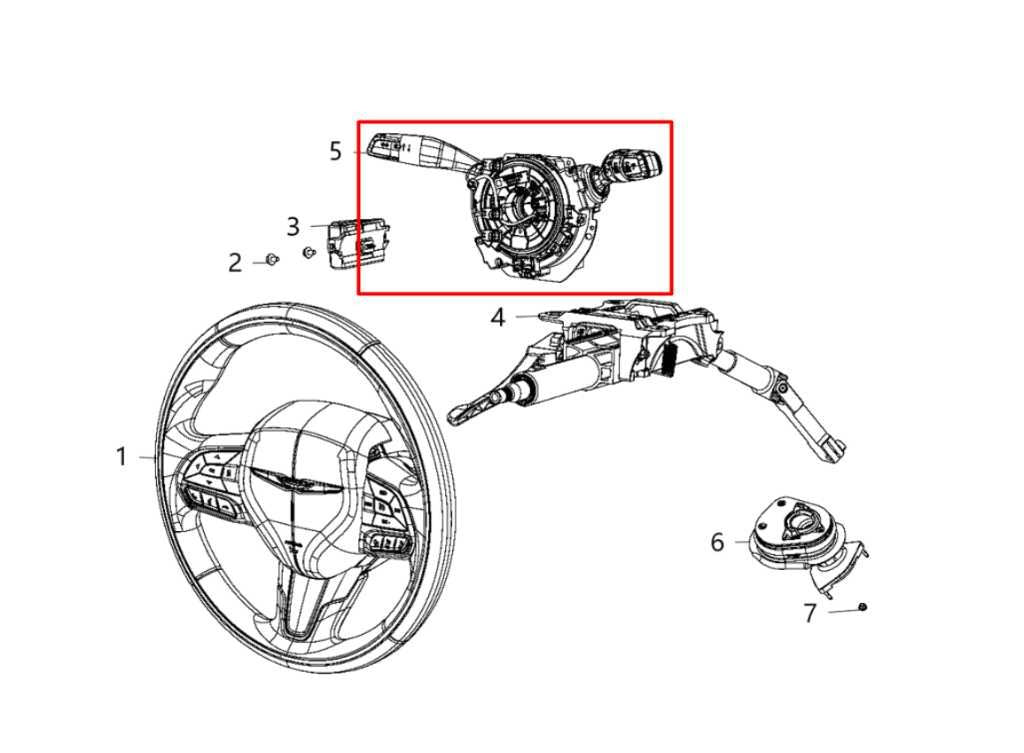 2017-24 Chrysler Pacifica Limited Steering Column Light Turn Signal Wiper Switch - Alshned Auto Parts