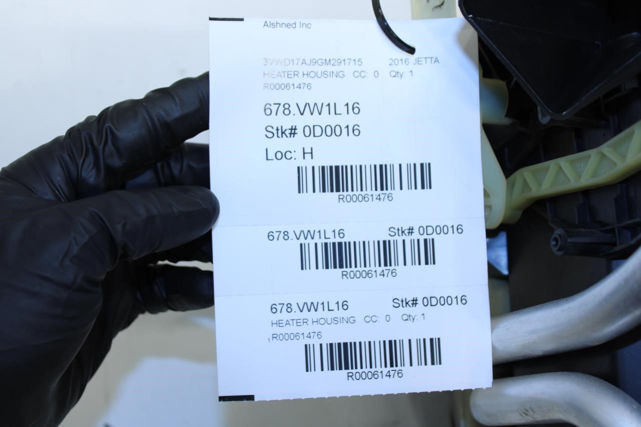 2011-18 Volkswagen Jetta Sport 1.8L HVAC Heater Core Box Housing 5C1-820-003-FQ - Alshned Auto Parts