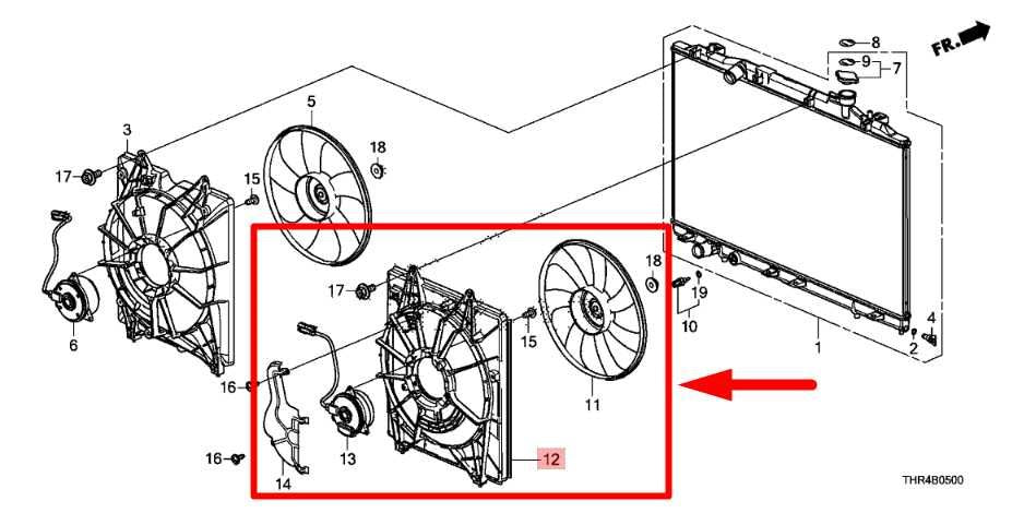 2018-24 Honda Odyssey EX 3.5L RH Condenser Cooling Fan Motor Assy 38615-5MR-A01 - Alshned Auto Parts