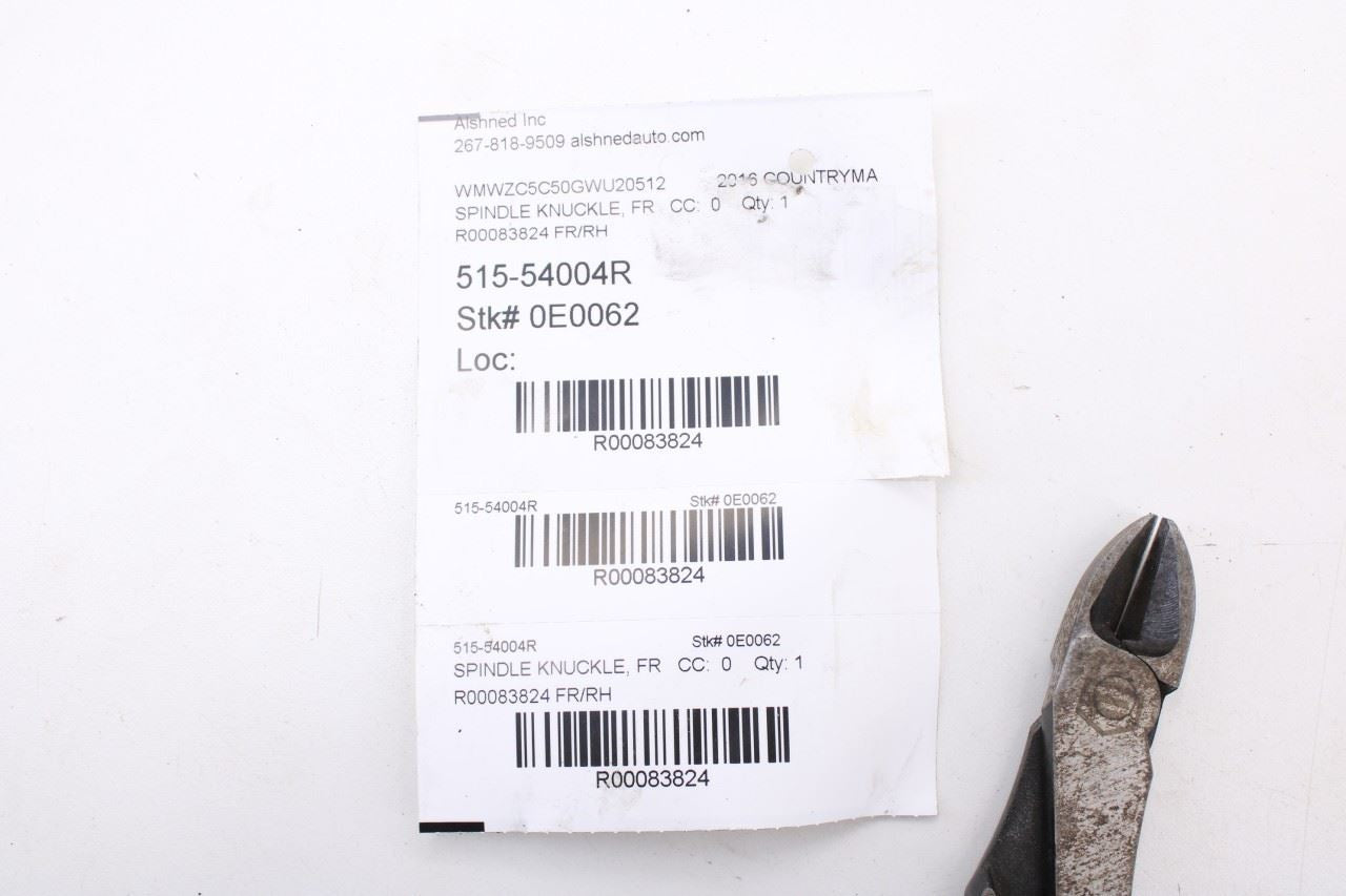 2011-2016 Mini Countryman Cooper S 1.6L AWD Front Right Side Spindle Knuckle Hub - Alshned Auto Parts