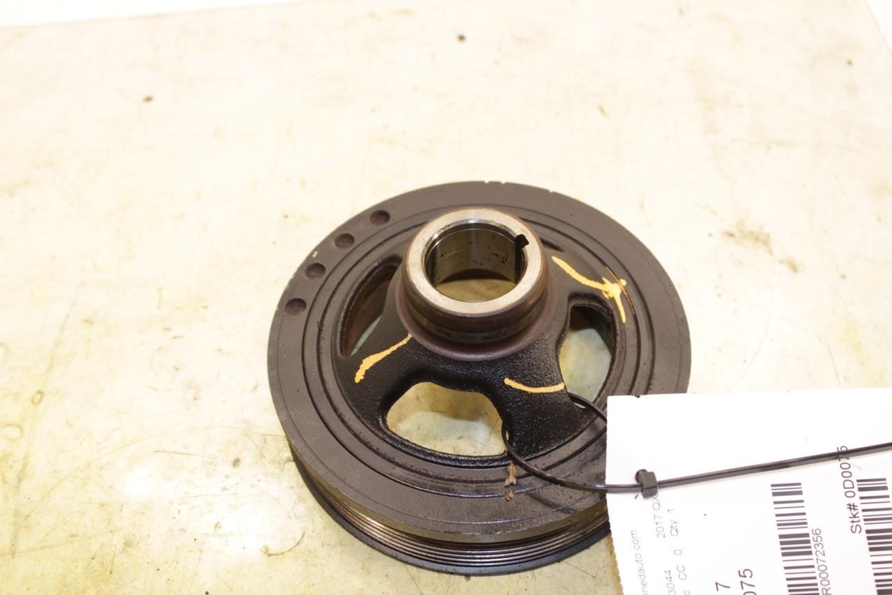 14-17 Infiniti QX50 3.7L Engine Crankshaft Pulley Harmonic Balancer 12303-JK20A - Alshned Auto Parts