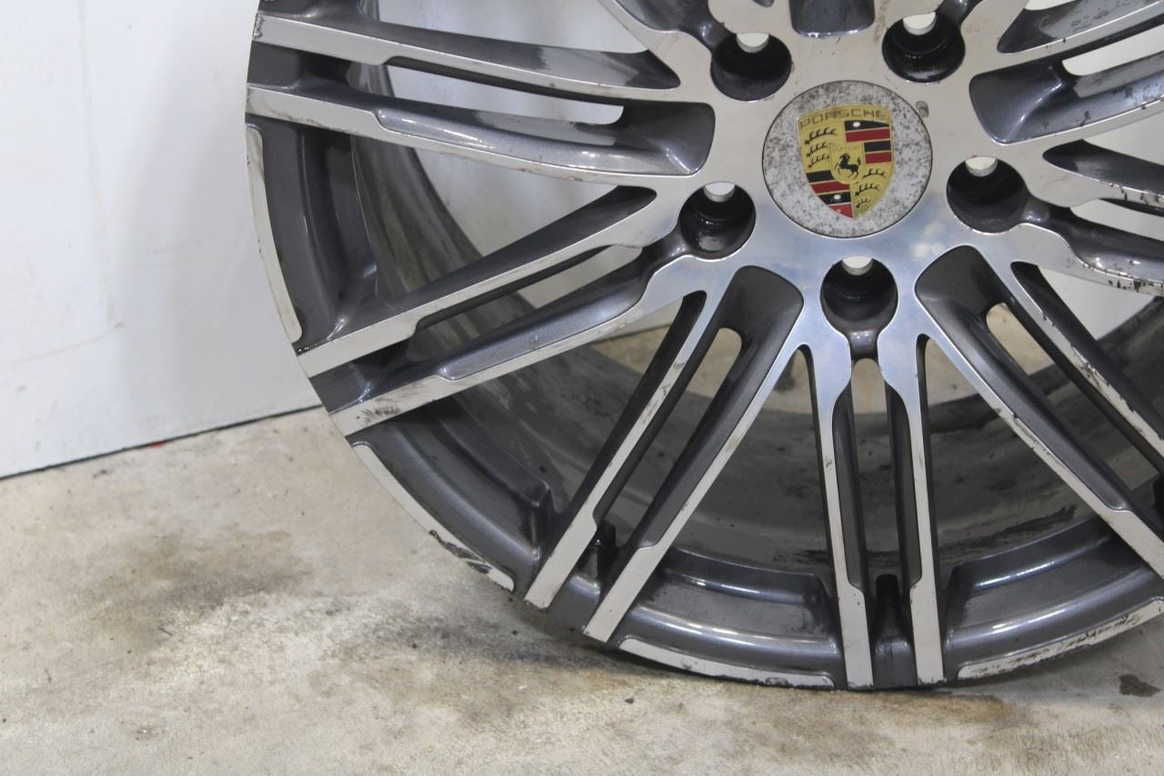 2014-16 Porsche Panamera 4 Front Wheel R20x9.5 5 Double Spoke 97036217807 *ReaD* - Alshned Auto Parts