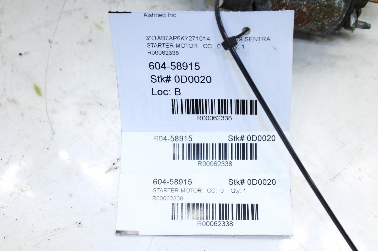 2013-2019 Nissan Sentra SV 1.8L Engine Starter Motor 23300-EN22C OEM - Alshned Auto Parts