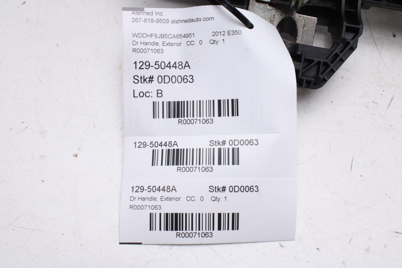 10-16 Mercedes-Benz E350 Sport 4Matic Front Door Driver LH Side Exterior Handle - Alshned Auto Parts