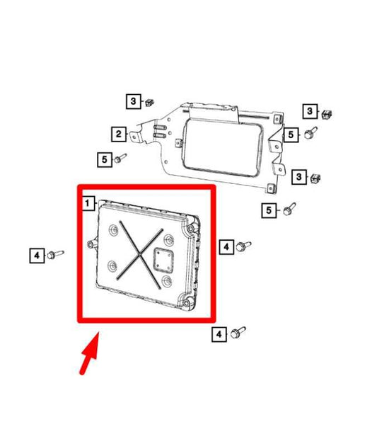 16-20 Dodge Grand Caravan Engine Computer Control Module ECU ECM 68243295AA OEM - Alshned Auto Parts