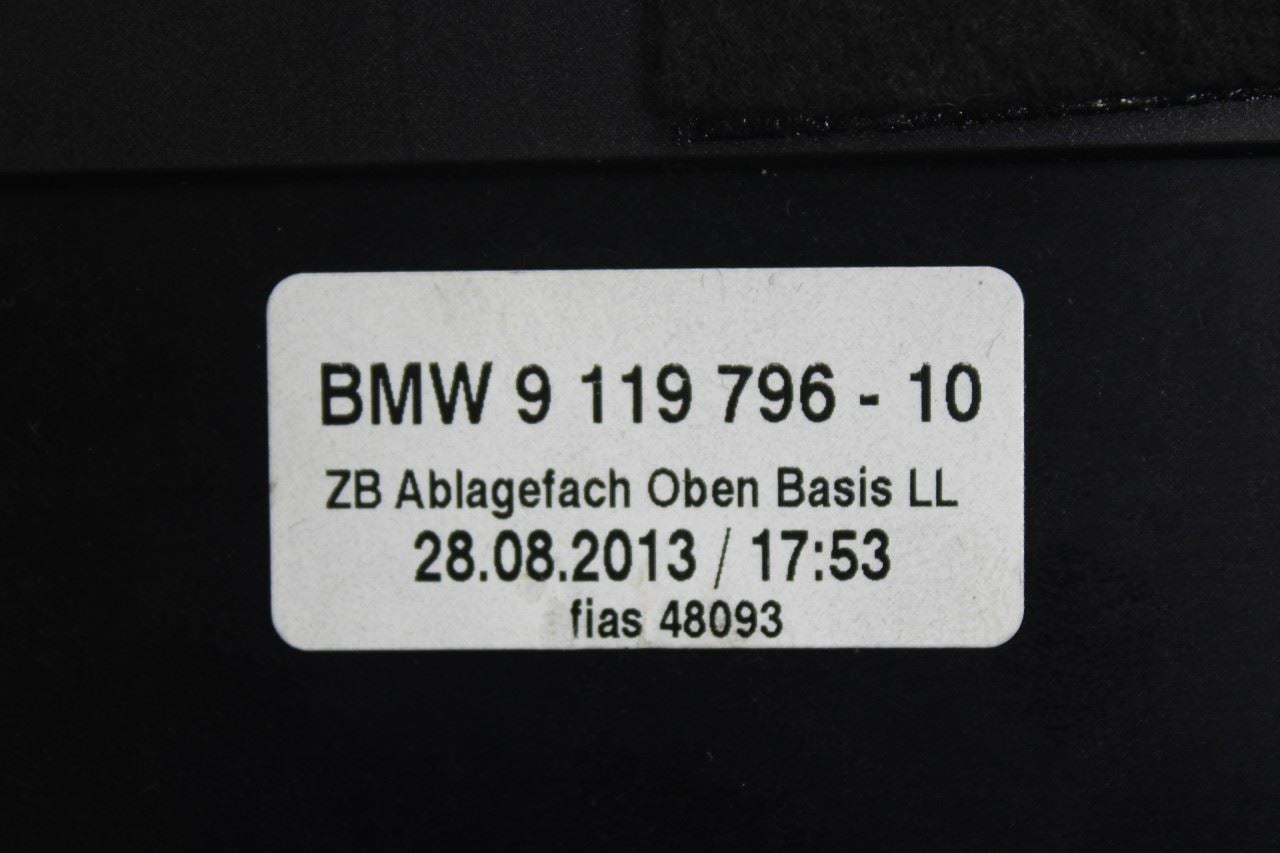 10-15 BMW 750i xDrive Front Right Dashboard Storage Tray Compartment 51459119796 - Alshned Auto Parts