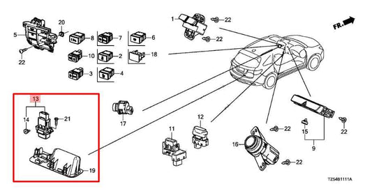 07-20 Acura MDX Advance Rear Liftgate Pull Pocket Handle w/ Switch Button *ReaD* - Alshned Auto Parts