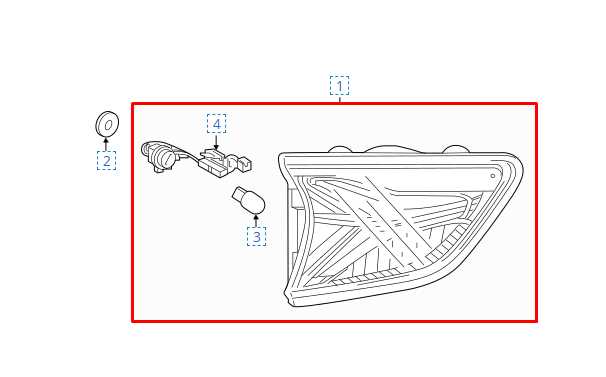 2019-2022 Chevrolet Blazer 2LT Rear Left Driver Side Tail Light Lamp 85115488 - Alshned Auto Parts