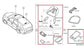 16-20 Infiniti QX60 Inner Front and Rear Roof Overhead Console Dome Light Lamp1