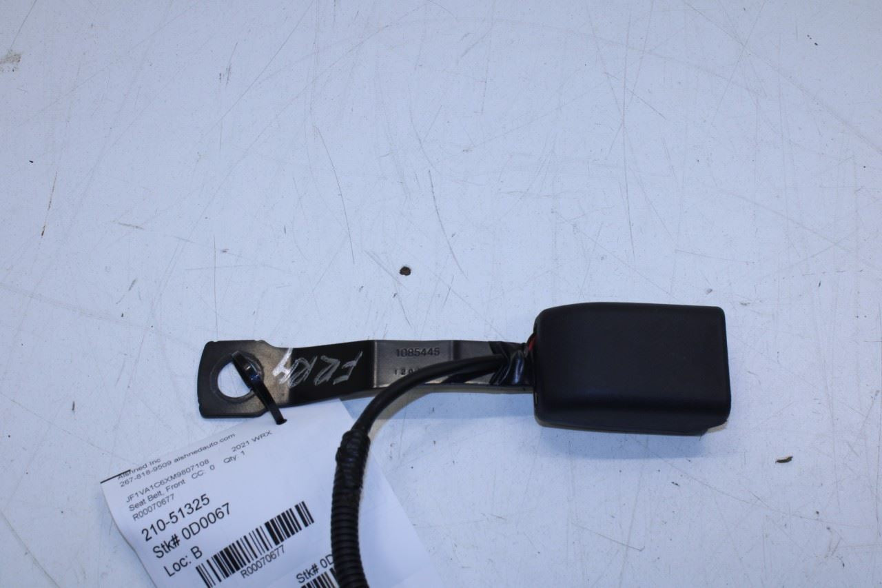 2015-21 Subaru WRX Premium 2.0L AWD Front Passenger Right Side Seat Belt Buckle - Alshned Auto Parts