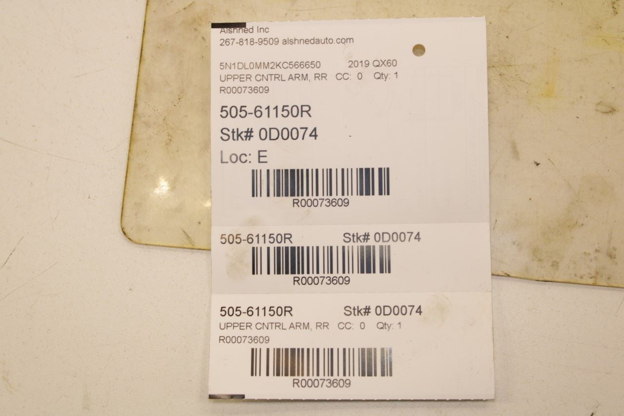 2014-20 Infiniti QX60 Pure 3.5L AWD Rear Suspension RH Side Control Arm Set of 4 - Alshned Auto Parts