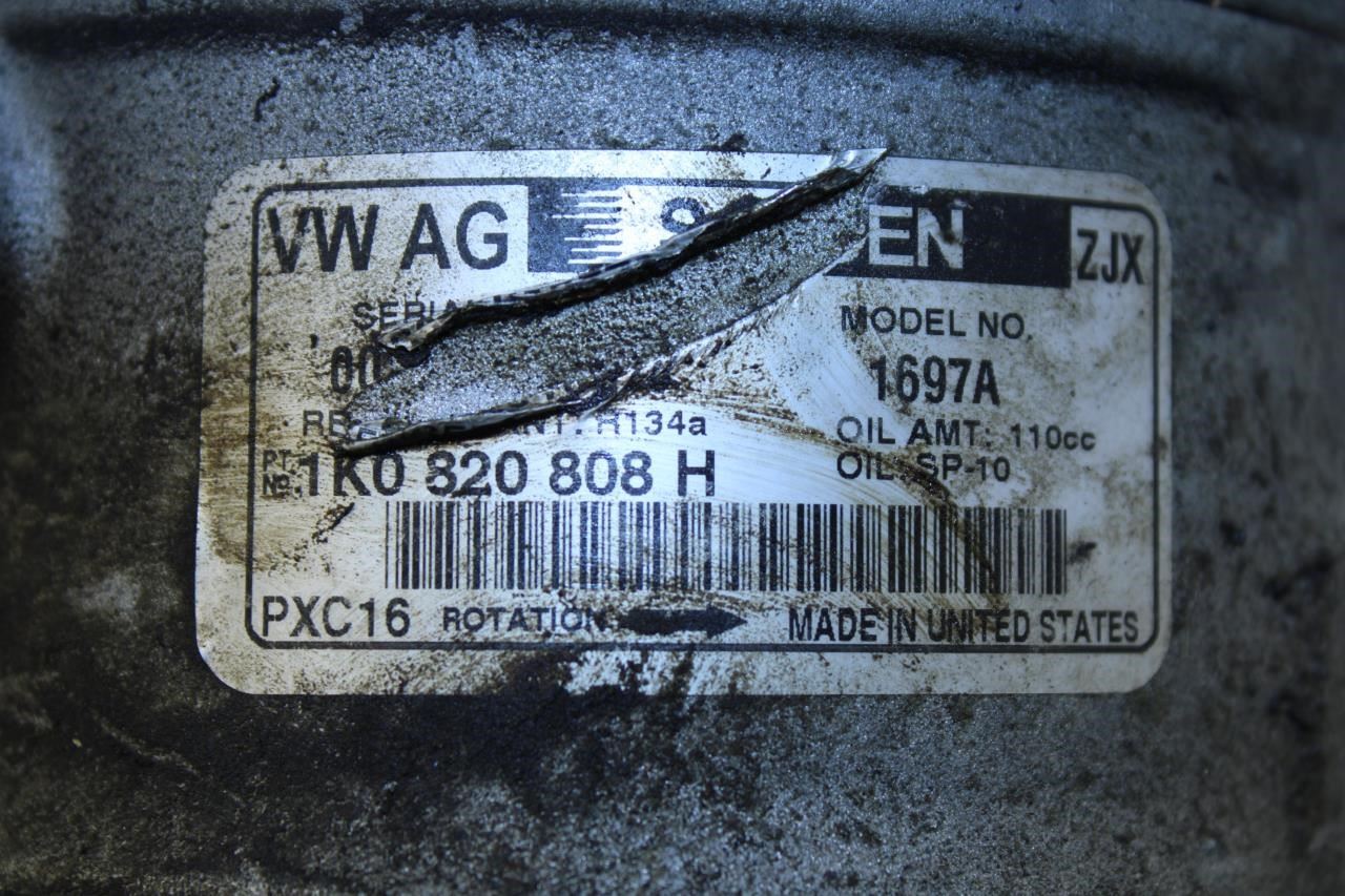 16-2018 Volkswagen Jetta Sport AC Air Conditioner Compressor 1K0-820-808-H - Alshned Auto Parts