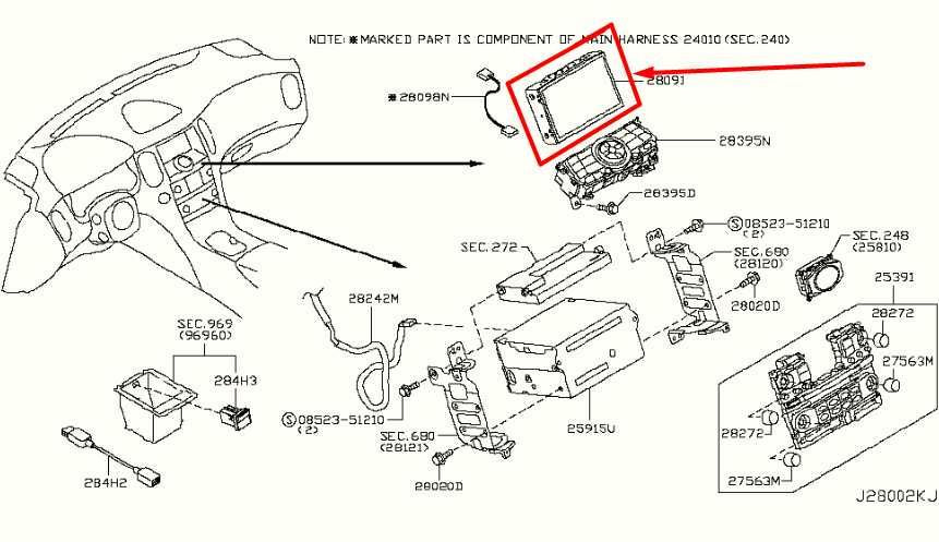 2014-2017 Infiniti QX50 Dash Information 8.0'' Display Screen 28091-1BY3C OEM - Alshned Auto Parts