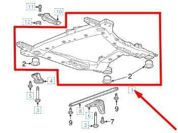 2018-2023 Buick Enclave 3.6L AWD Front Crossmember Subframe 84486673 OEM - Alshned Auto Parts