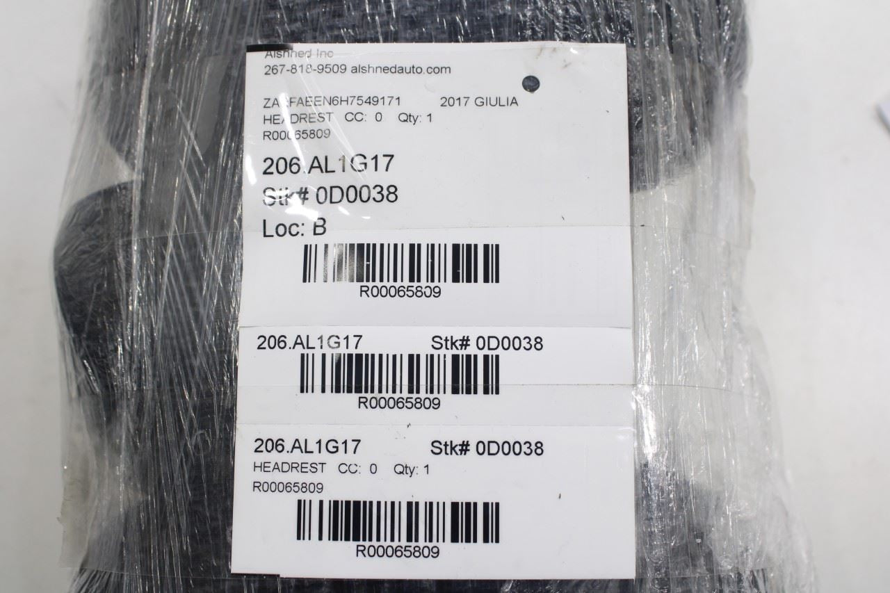 17-22 Alfa Romeo Giulia Ti Rear Seat RH and LH Side 2nd Row Center Headrest Set - Alshned Auto Parts