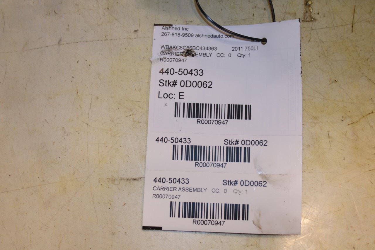 2010-12 BMW 750Li xDrive 4.4L AWD Rear Axle Differential Carrier 3.46 ratio 115K - Alshned Auto Parts