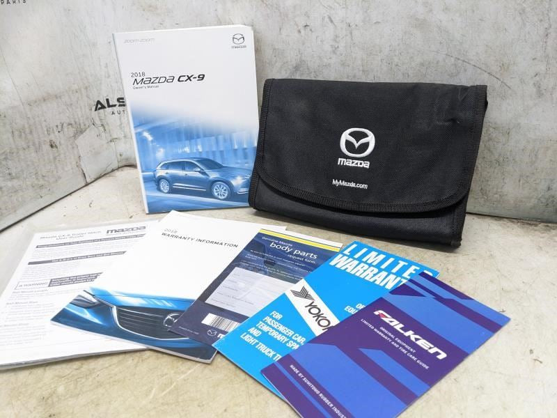 2018 Mazda CX-9 Owners Manual Set with Case 8GC3-EA-17G OEM - Alshned Auto Parts