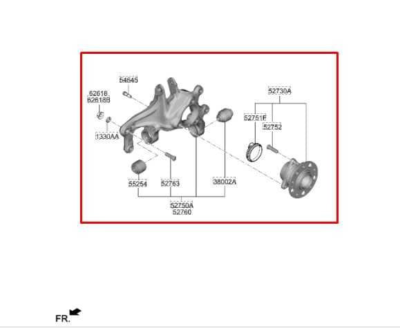 2020-2023 Hyundai Sonata SE Rear Right Side Spindle Knuckle Hub 52711-L0500 OEM - Alshned Auto Parts