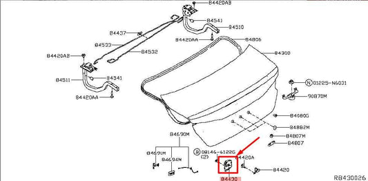 2013-2024 Nissan Altima Rear Tailgate Lock Latch Actuator 84630-3TA0A OEM *ReaD* - Alshned Auto Parts