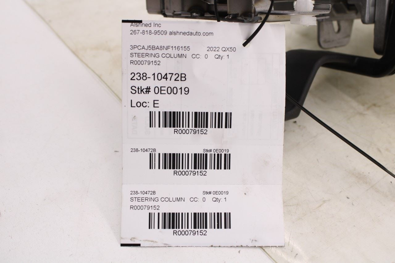 2019-2025 Infiniti QX50 Luxe 2.0L FWD Steering Column Assembly 48810-5NA1A OEM - Alshned Auto Parts