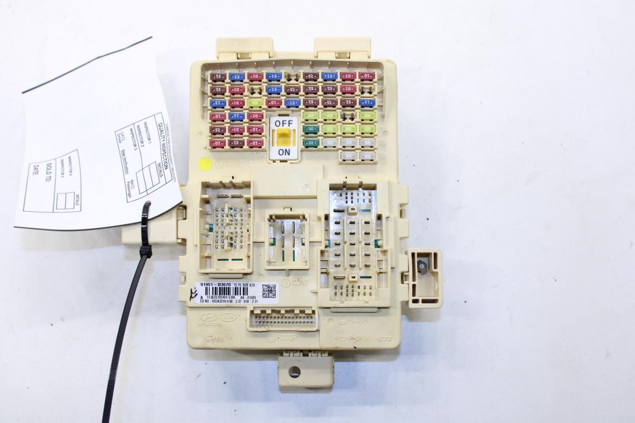 19-21 Hyundai Tucson Value 2.0L Cabin Instrument Panel Fuse Relay Junction Block - Alshned Auto Parts