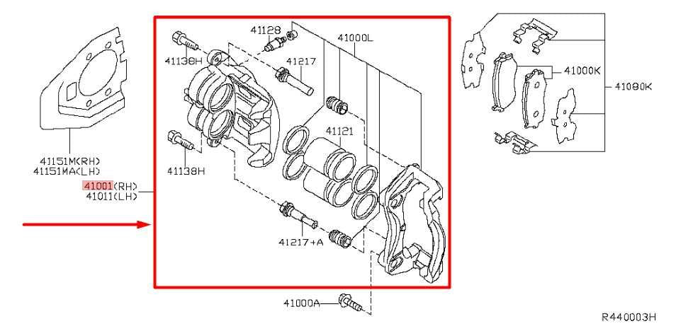 2019-2020 Infiniti QX60 Front Right Side Brake Disc Caliper 41001-3JA0C OEM - Alshned Auto Parts