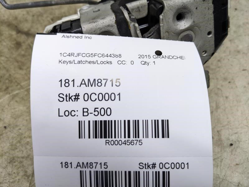 13-15 Jeep Grand Cherokee Overland Rear Left Door Lock Latch Actuator w/ Handle - Alshned Auto Parts