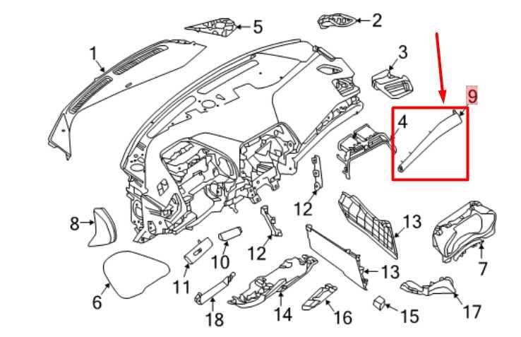 19-2021 Nissan Maxima Dash Right Side Finisher Bezel Trim Cover 68411-9DJ0A OEM - Alshned Auto Parts