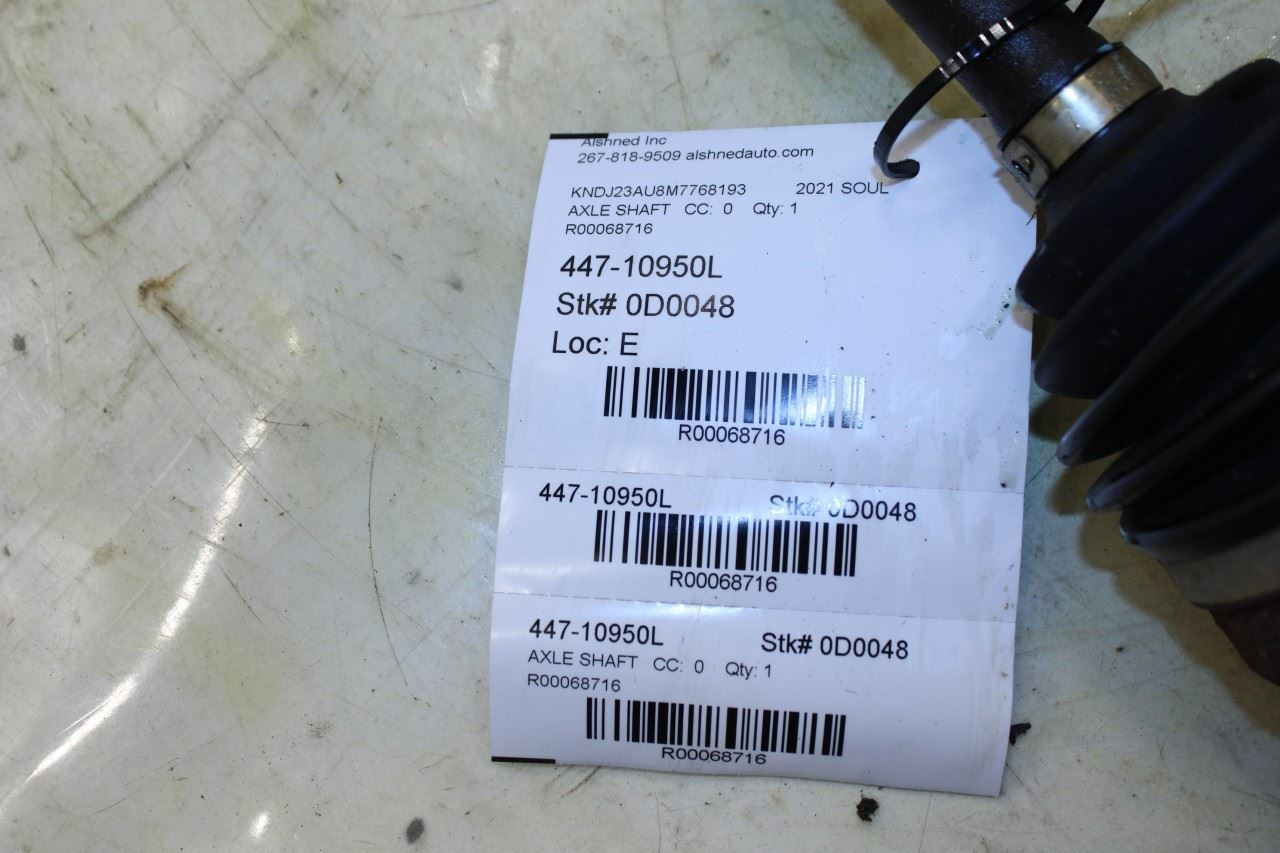 2020-25 Kia Soul LX Front Left Driver Side CV Axle Drive Half Shaft 49500-K0220 - Alshned Auto Parts