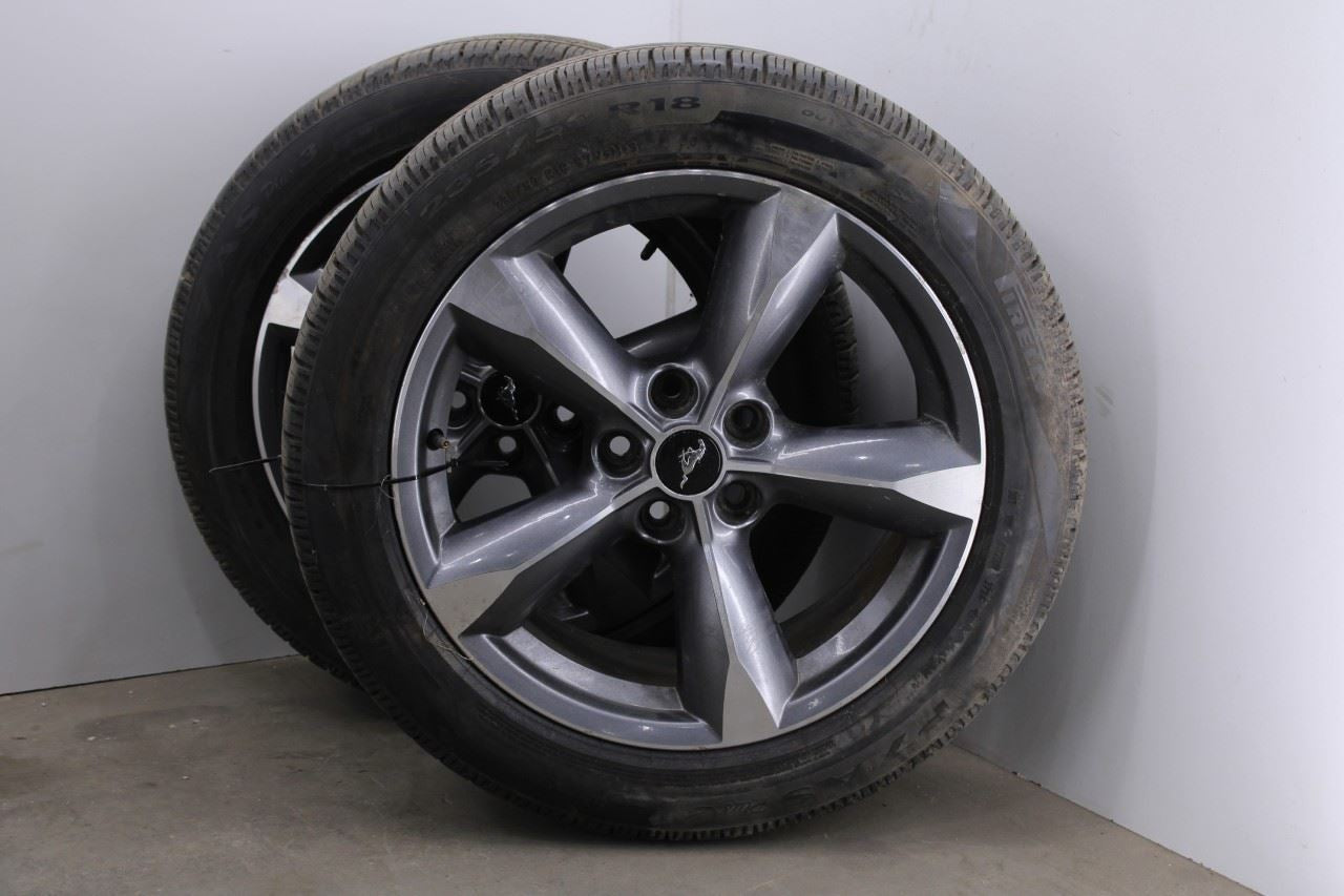 15-17 Ford Mustang Conv V6 Alloy Wheel Tire Pirelli P7 AS Plus 3 235/50R18 Set 45