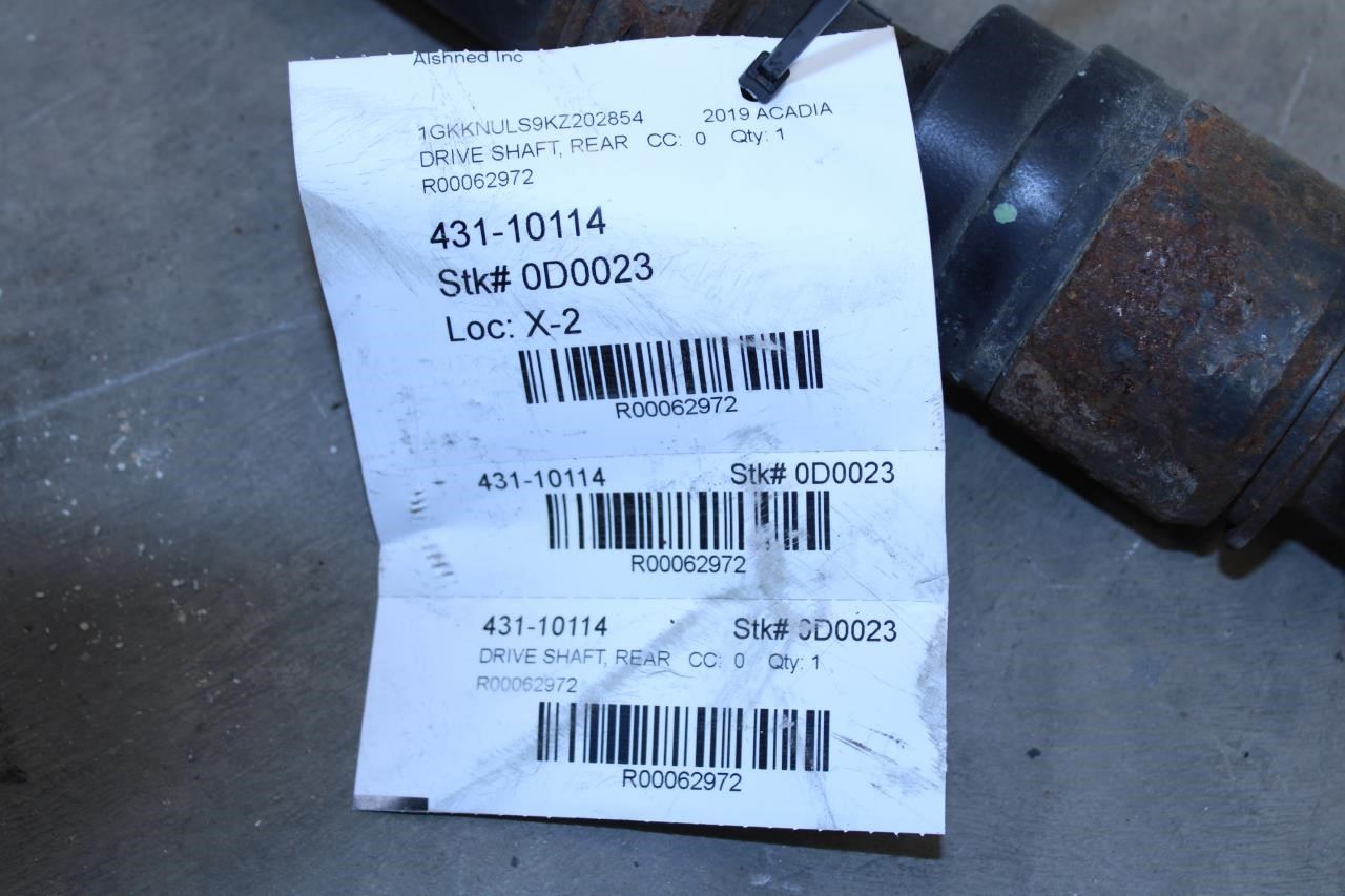 2017-2023 GMC Acadia SLT-1 3.6L AWD Rear Drive Shaft Propeller 84284535 OEM - Alshned Auto Parts