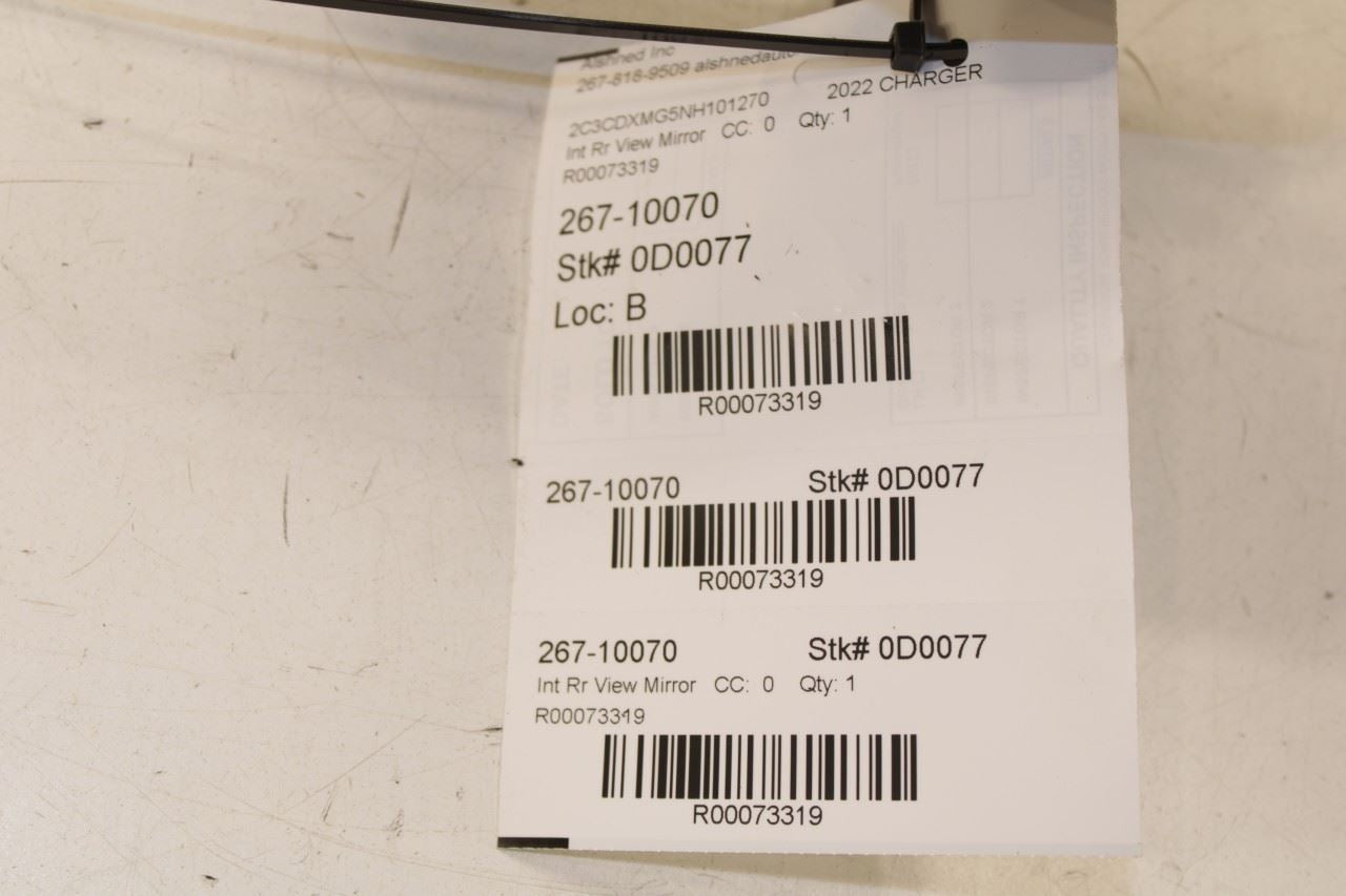2017-2023 Dodge Charger GT AWD Interior Inside Rear View Mirror 68324976AA OEM - Alshned Auto Parts