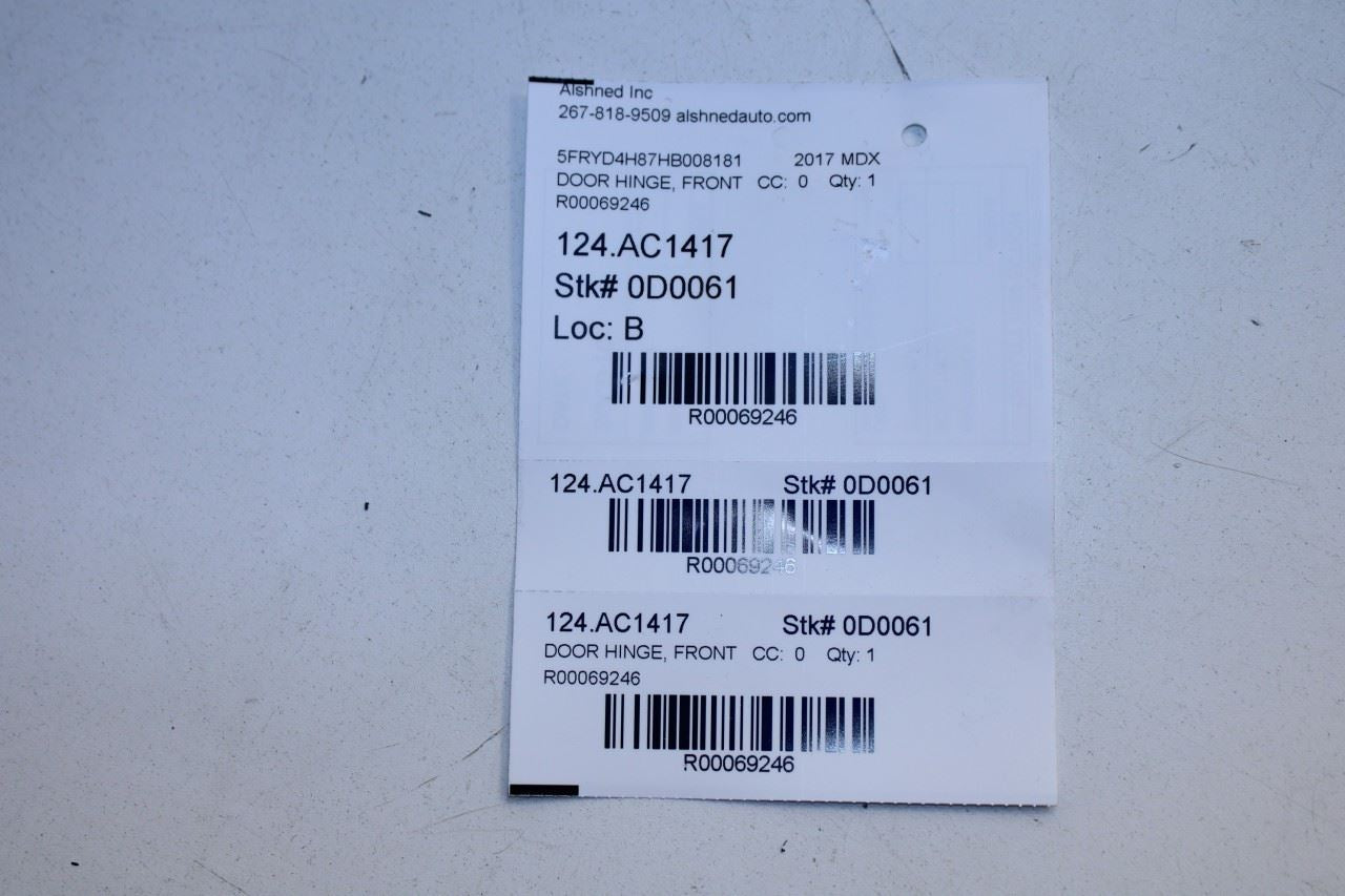 2014-20 Acura MDX Advance Front Right Door Hinge Upper and Lower Pair - Alshned Auto Parts