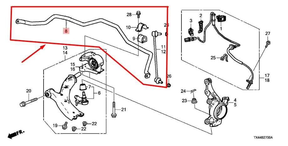 2013-2015 Acura RDX AWD Front Stabilizer Sway Anti-Roll Bar 51300-TX4-305 OEM - Alshned Auto Parts